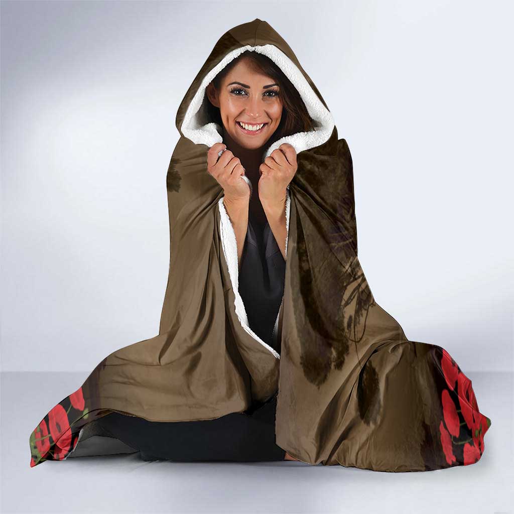 Australia - New Zealand ANZAC Lone Pine Hooded Blanket The Last Post