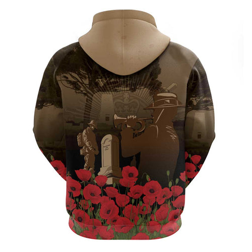 Australia - New Zealand ANZAC Lone Pine Hoodie The Last Post