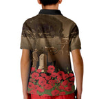Australia - New Zealand ANZAC Lone Pine Kid Polo Shirt The Last Post
