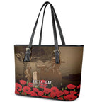 Australia - New Zealand ANZAC Lone Pine Leather Tote Bag The Last Post