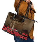 Australia - New Zealand ANZAC Lone Pine Leather Tote Bag The Last Post