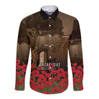 Australia - New Zealand ANZAC Lone Pine Long Sleeve Button Shirt The Last Post