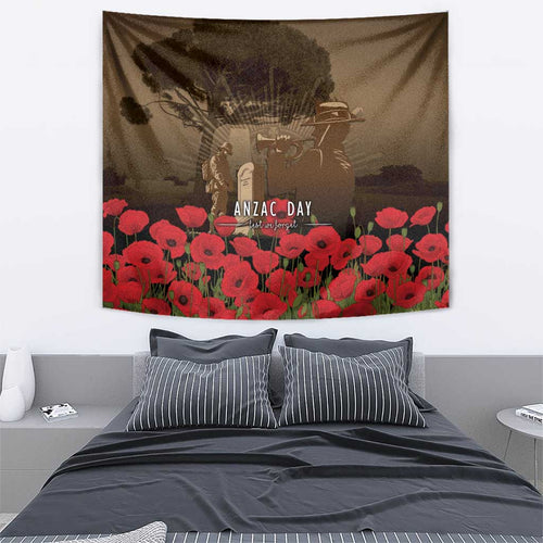 Australia - New Zealand ANZAC Lone Pine Tapestry The Last Post