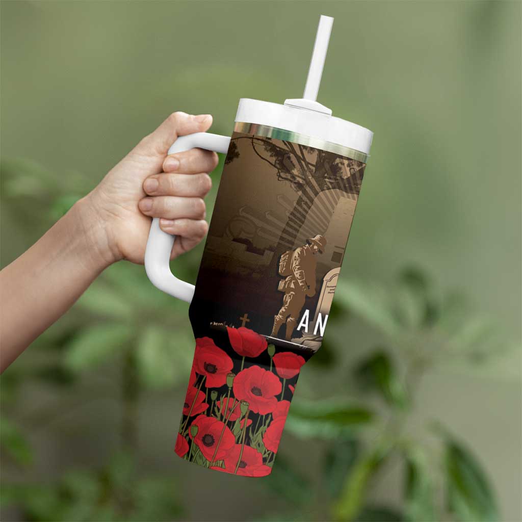 Australia - New Zealand ANZAC Lone Pine Tumbler With Handle The Last Post