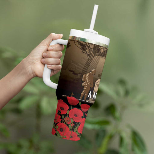 Australia - New Zealand ANZAC Lone Pine Tumbler With Handle The Last Post