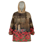 Australia - New Zealand ANZAC Lone Pine Wearable Blanket Hoodie The Last Post
