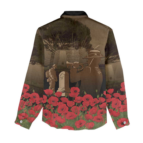 Australia - New Zealand ANZAC Lone Pine Women Casual Shirt The Last Post