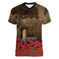 Australia - New Zealand ANZAC Lone Pine Women V-Neck T-Shirt The Last Post