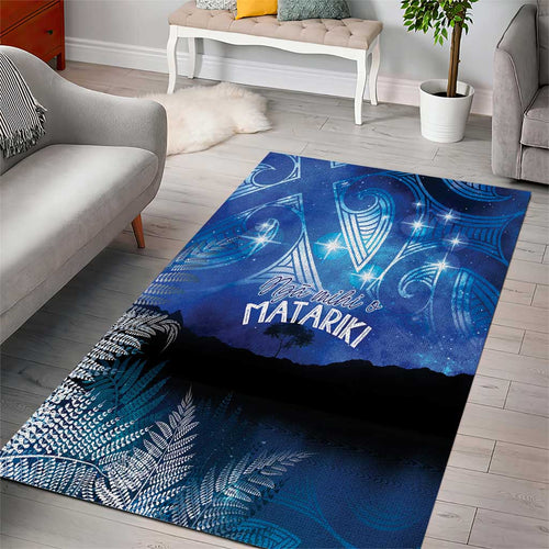 NZ Maori Matariki Scenery Area Rug Galaxy Sky