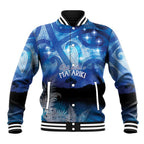 NZ Maori Matariki Scenery Baseball Jacket Galaxy Sky