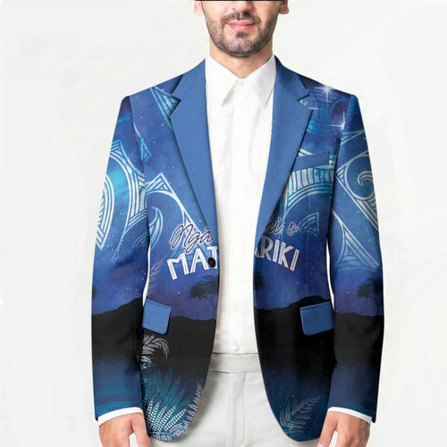 NZ Maori Matariki Scenery Blazer Galaxy Sky