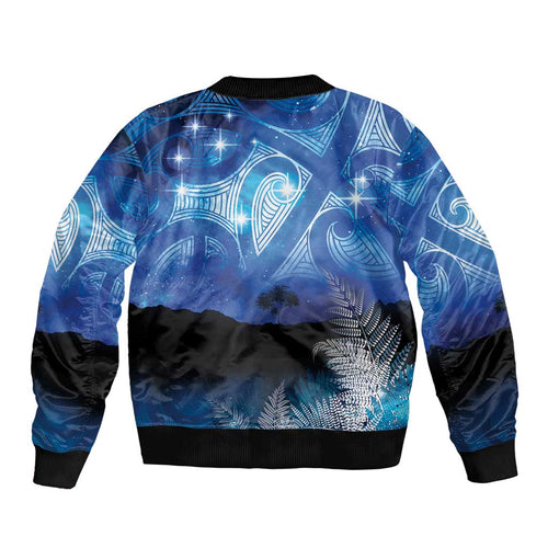 NZ Maori Matariki Scenery Bomber Jacket Galaxy Sky