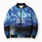 NZ Maori Matariki Scenery Bomber Puffer Jacket Galaxy Sky