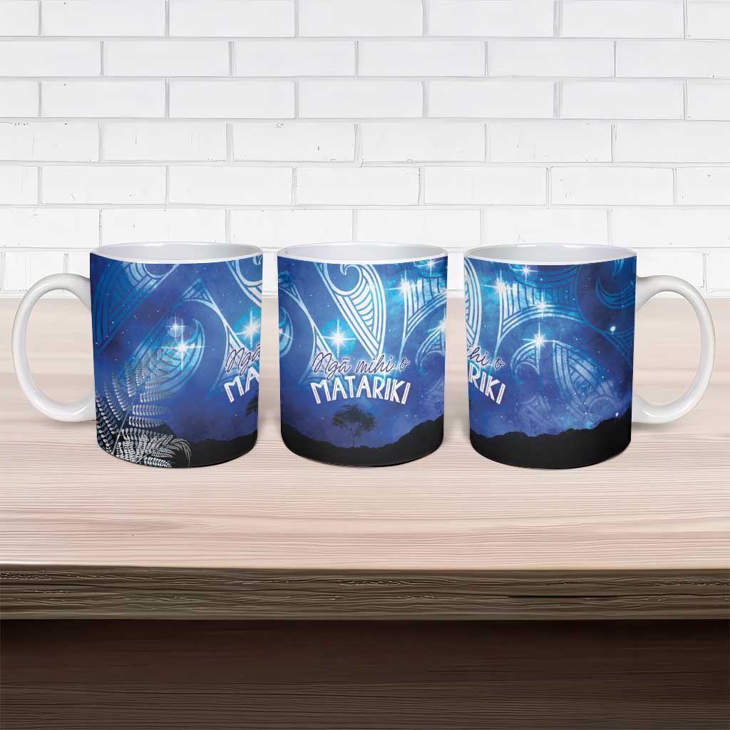 NZ Maori Matariki Scenery Ceramic Mug Galaxy Sky