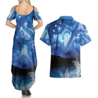 NZ Maori Matariki Scenery Couples Matching Summer Maxi Dress and Hawaiian Shirt Galaxy Sky