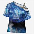 NZ Maori Matariki Scenery Cross Shoulder Shirt Galaxy Sky