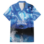 NZ Maori Matariki Scenery Family Matching Summer Maxi Dress and Hawaiian Shirt Galaxy Sky