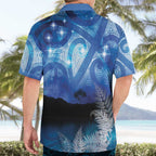 NZ Maori Matariki Scenery Hawaiian Shirt Galaxy Sky