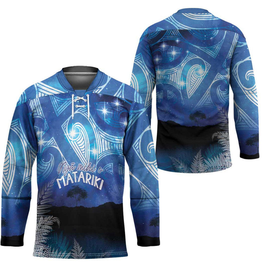 NZ Maori Matariki Scenery Hockey Jersey Galaxy Sky
