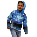 NZ Maori Matariki Scenery Kid Hoodie Galaxy Sky