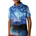 NZ Maori Matariki Scenery Kid Polo Shirt Galaxy Sky