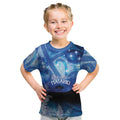 NZ Maori Matariki Scenery Kid T Shirt Galaxy Sky