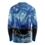 NZ Maori Matariki Scenery Long Sleeve Shirt Galaxy Sky