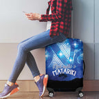 NZ Maori Matariki Scenery Luggage Cover Galaxy Sky