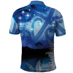 NZ Maori Matariki Scenery Polo Shirt Galaxy Sky
