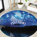 NZ Maori Matariki Scenery Round Carpet Galaxy Sky