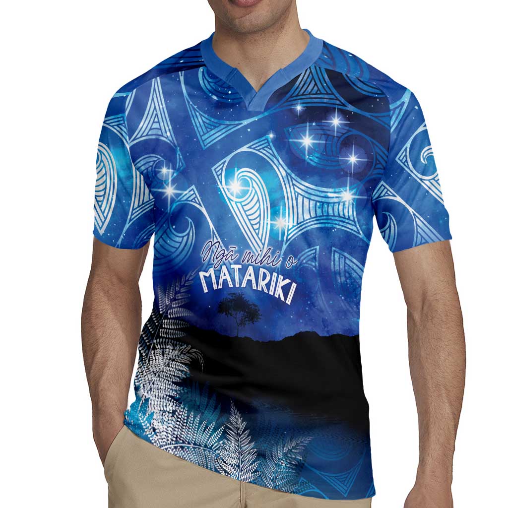NZ Maori Matariki Scenery Rugby Jersey Galaxy Sky