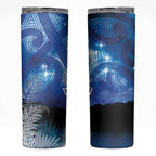 NZ Maori Matariki Scenery Skinny Tumbler Galaxy Sky