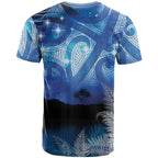NZ Maori Matariki Scenery T Shirt Galaxy Sky