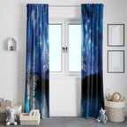 NZ Maori Matariki Scenery Window Curtain Galaxy Sky