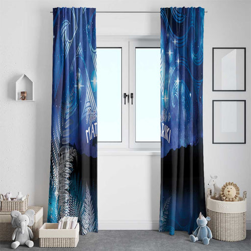 NZ Maori Matariki Scenery Window Curtain Galaxy Sky