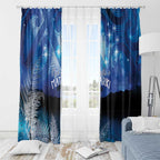 NZ Maori Matariki Scenery Window Curtain Galaxy Sky
