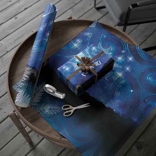 NZ Maori Matariki Scenery Wrapping Paper Galaxy Sky