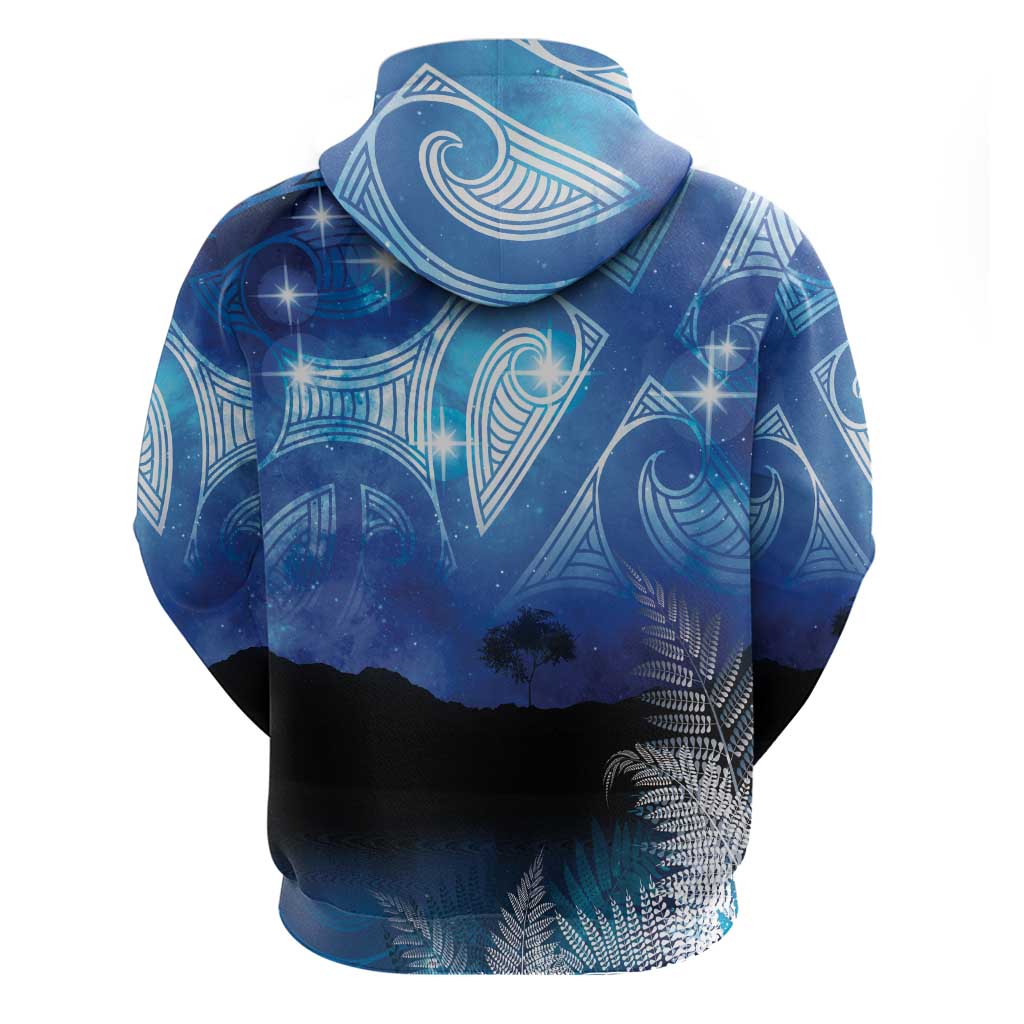 NZ Maori Matariki Scenery Zip Hoodie Galaxy Sky