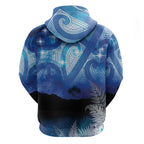NZ Maori Matariki Scenery Zip Hoodie Galaxy Sky