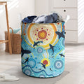 World Ocean Day Aboriginal Arts Indigenous Laundry Basket Dancing Under Moonlight