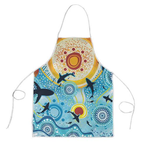 World Ocean Day Aboriginal Arts Indigenous Apron Dancing Under Moonlight