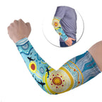 World Ocean Day Aboriginal Arts Indigenous Arm Sleeves Dancing Under Moonlight
