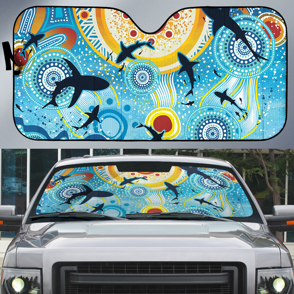World Ocean Day Aboriginal Arts Indigenous Auto Sun Shade Dancing Under Moonlight