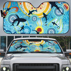 World Ocean Day Aboriginal Arts Indigenous Auto Sun Shade Dancing Under Moonlight