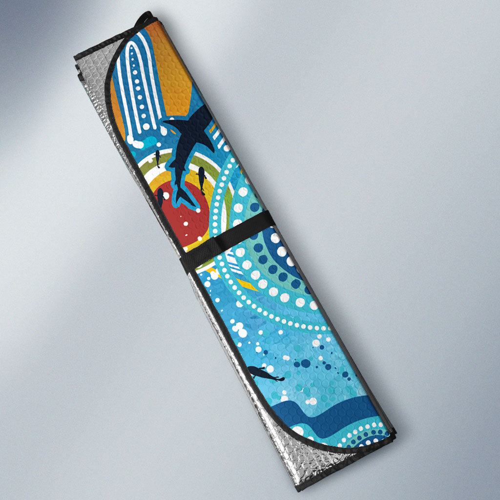 World Ocean Day Aboriginal Arts Indigenous Auto Sun Shade Dancing Under Moonlight