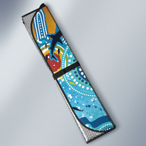 World Ocean Day Aboriginal Arts Indigenous Auto Sun Shade Dancing Under Moonlight