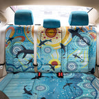 World Ocean Day Aboriginal Arts Indigenous Back Car Seat Cover Dancing Under Moonlight