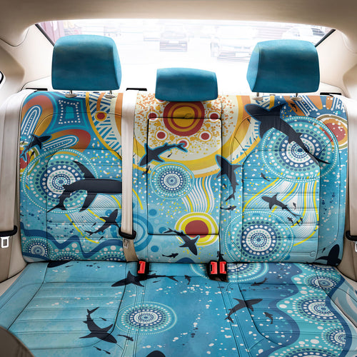 World Ocean Day Aboriginal Arts Indigenous Back Car Seat Cover Dancing Under Moonlight