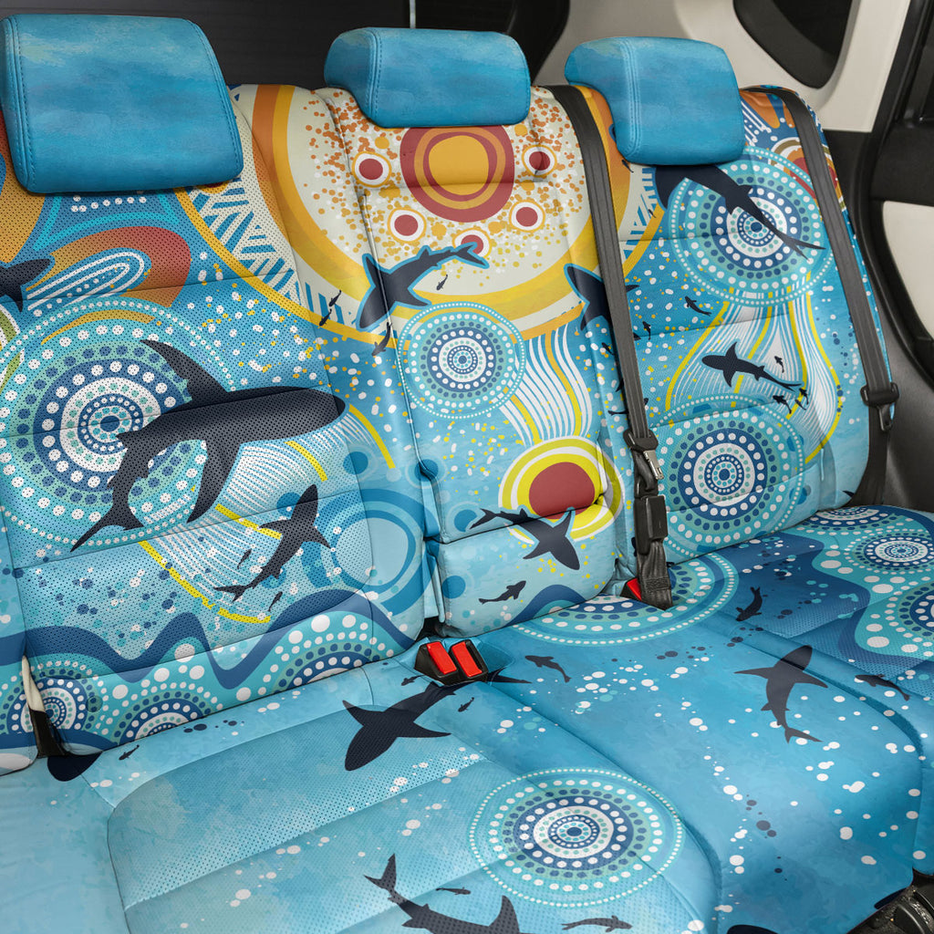 World Ocean Day Aboriginal Arts Indigenous Back Car Seat Cover Dancing Under Moonlight
