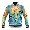 World Ocean Day Aboriginal Arts Indigenous Baseball Jacket Dancing Under Moonlight